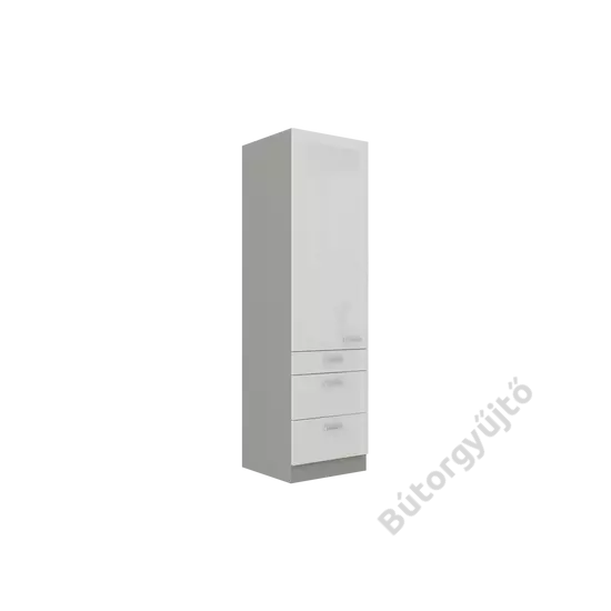 SPR  fehér álló szekrény 60 DKS-210 3S 1F